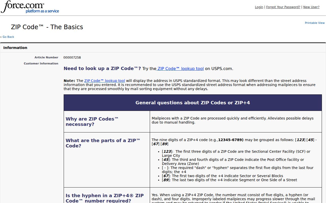 Jefferson City ZIP routing explanation from USPS guidance